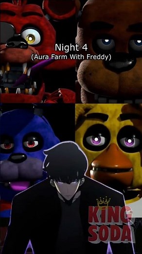 Five Nights Aura Farming at Freddy's #sololeveling #fnaf