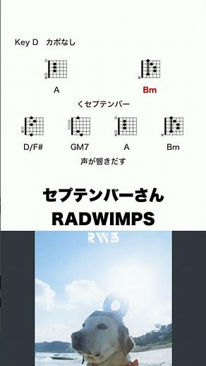 セプテンバーさん - RADWIMPS #コード