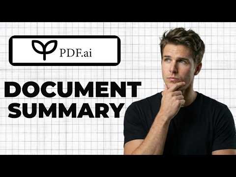 How To Summarize Documents With PDF Ai (Working 2026)