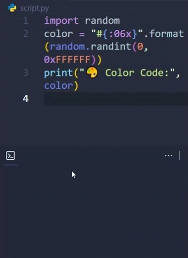 Random Background Color in Python — 8 lines 🎨🐍
