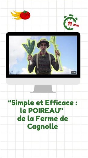 2 vidéos sur l'itinéraire de culture du poireau