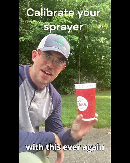 The easiest way to calibrate your backpack sprayer #lawntips #grass #lawnmaintenance