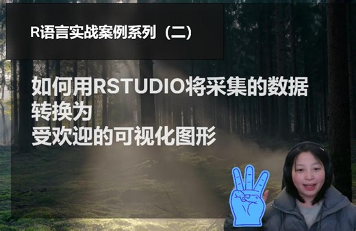 R语言实战案例系列(二）如何用RStudio将采集的数据转换为受欢迎的可视化图形