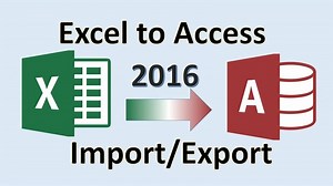 Excel 2016 - Import to Access - How to Export from Microsoft MS Data to Database - Transfer Tutorial
