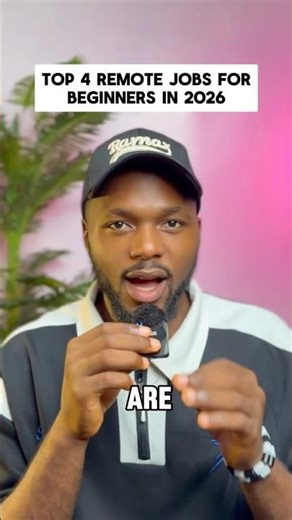 Top 4 remote jobs for beginners in 2026 #shorts