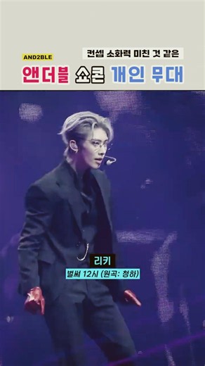 컨셉 소화력 미친 것 같은 앤더블 쇼콘 개인 무대