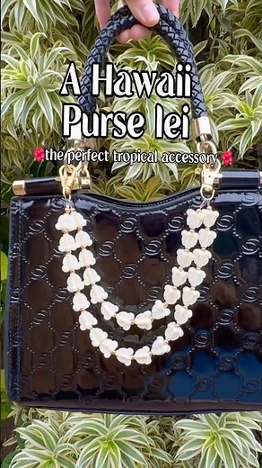 Make a Hawaii purse lei with me 🤍🌿✨