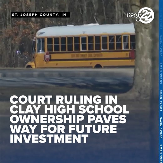 #ICYMI The former Clay High School building will remain under South Bend Schools ownership after a judge reversed the states ruling. https://wsbt.com/news/local/more-investment-at-former-clay-hs-after-court-rules-in-favor-south-bend-schools-ownership-money-millions-dollars-cte-hub | WSBT-TV