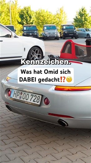 Omid got really creative with the license plate on his Z8!