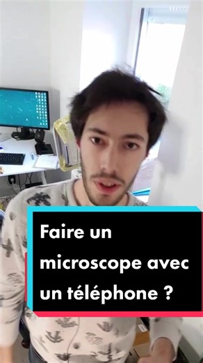 Fabriquer un microscope avec un téléphone ! #microscope #diy #electronic