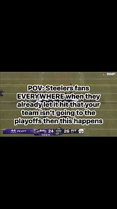 POV: Steelers fans EVERYWHERE everywhere when they heard the kick was no good!! #SteelersNation #PittsburghSteelers #pittsburgh #playoffs #Steelers #football | Jessica Frye