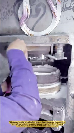 Precision Melamine Plate Making with Press Molding Machine- Good tools and machinery in daily work