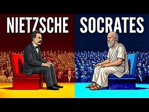 Nietzsche debates Socrates on whether life should be examined or lived