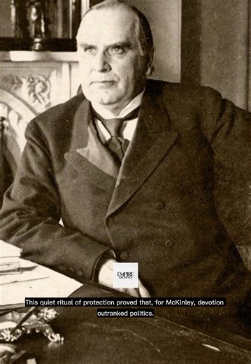 In 1897, William McKinley redefined presidential power through a simple, tender act. His wife, Ida, suffered from severe epilepsy—a condition deeply stigmatized at the time. ​Defying rigid Victorian protocol, McKinley insisted Ida sit beside him at state dinners. When a seizure struck, he would gently drape a handkerchief over her face to shield her from prying eyes, continuing his conversation without a hint of embarrassment. This quiet ritual of protection proved that, for McKinley, devotion o