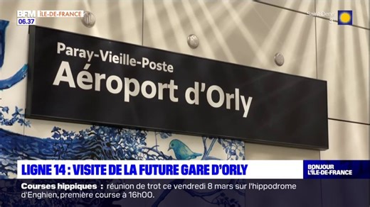 Ligne 14: BFM Paris a visité la future gare de l'aéroport d'Orly, qui doit ouvrir en juin | BFM Paris Île-de-France