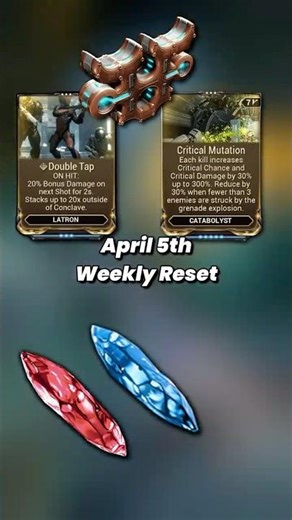 Weekly reset is stacked this week! #warframe #tennocreate #warframecommunity #weeklyreset #steelpath