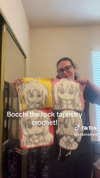 Bocchi the Rock tapestry crochet tutorial