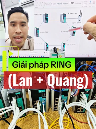 Dự phòng mạng Ring (Lan Quang) như thế nào? Tại sao không dùng bộ chuyển đổi quang điện mở rộng Ring? #switch #Layer2 #ring