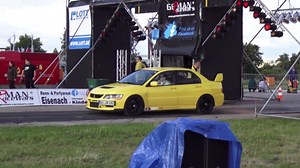 Mitsubishi Lancer Evo IX vs Evo IV RS | 1/4 Mile Drag Race | Quarter Mile Acceleration Battle