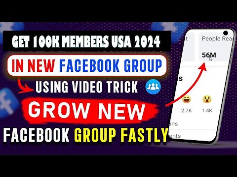 How To Grow Your Facebook Group to 100,000 Members USA for FREE Step-By-Step Guide)