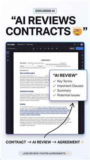 DocuSign AI: Review Contracts Faster With AI #DocuSignAI #AI #ContractAI #AIContracts #LegalTechAI