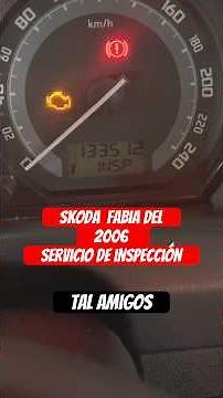 Como Resetear Servicio de Inspección Skoda Fabia del año 2006 #skoda #coches #tutorial #mecanico