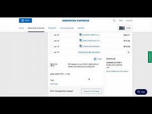 Amex Website adding receipt and notes