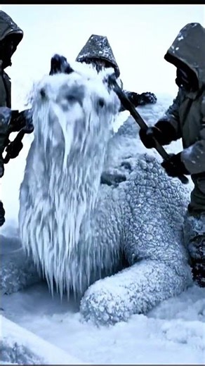 Giant Camel Frozen in Ice — Heart-Stopping Rescue Mission.