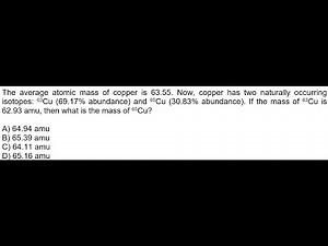 What is the mass of Copper-65?