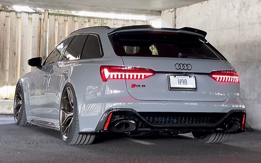 C8 RS6 刷了2阶ECU配合俄罗斯红星排气的暴躁声浪