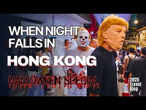 [4K] Hong Kong After Dark | Wild Costumes, Epic Street Chaos & Nightlife Energy | 熱鬧夜