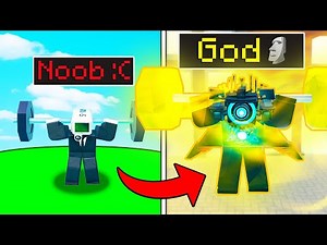 NOOB to GOD in Roblox TITAN TRAINING SIMULATOR