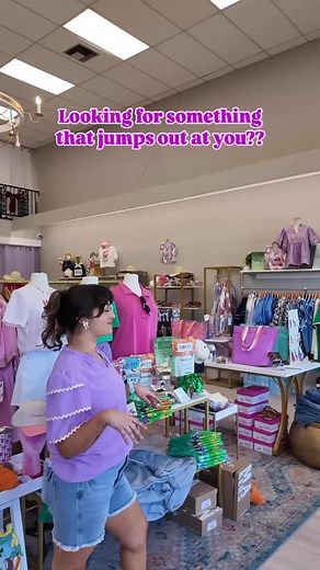 Come see us today for things that’ll jump out at you 🤪🤪 SATURDAY hours are 10-4pm!! Check our stories for TWO in store pop ups today! | The Purple Tiger Boutique