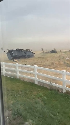 5.8M views · 17K reactions | Crazy scenes, RV flips over in crazy storm. Read about it here: https://rvfinder.com.au/caravan-flipped-in-wind | Free Campers Australia | Facebook