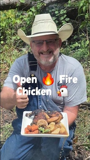 🤠 Chuck Wagon Chicken Dinner | Dutch Oven Open Fire Cowboy Cooking 🍗🔥
