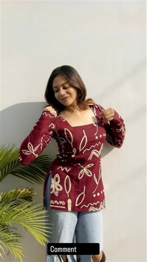 Stylish Short Kurti Under Budget ✨ Perfect for Daily & College Wear #shorts #ytshorts #meesho #ootd