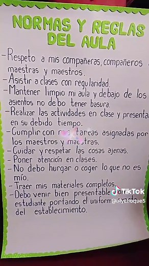 Normas y Reglas Esenciales para el Aula