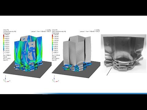 Impact Characteristics of Crash Box in Vehicle - 01 (Nonlinear Explicit Buckling analysis of tube)