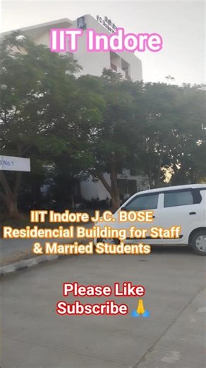 IIT Indore accommodation facilities for staff and married students lJ.C. Bose Residential Building l