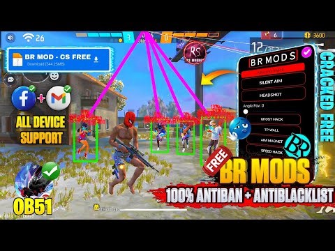 ⚡Free Fire OB52 AIM kill mod menu free☠️new rank season FF hack🔥BR MOD,HAXX-CKER PRO V11, HG CHEAT⚔️