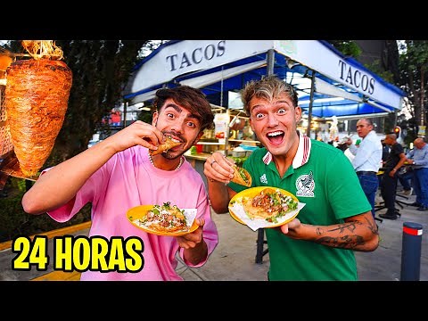 24 HORAS PROBANDO COMIDA CALLEJERA!