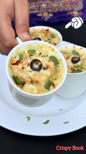 Creamy White Sauce Pasta Recipe in a Cup