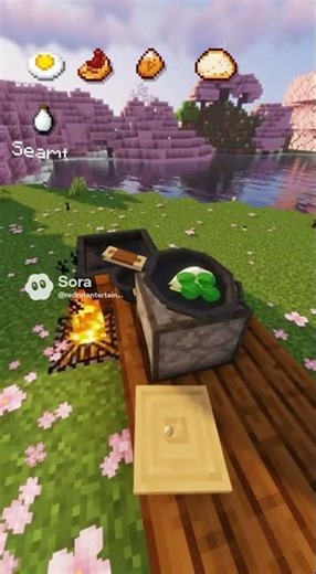 Minecraft breakfast time #food