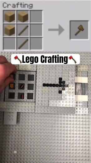🪓Lego crafting🪓 axe #shorts #minecraft #lego