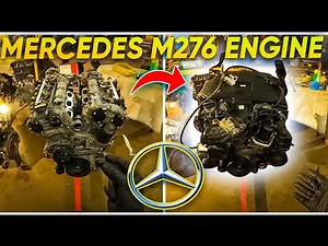 The Fastest Way to replace a engine from Mercedes-Benz C350 (M276 engine) only engine removal