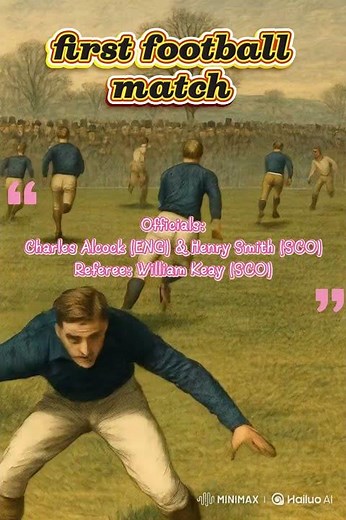 First Football Match 1872 #shorts