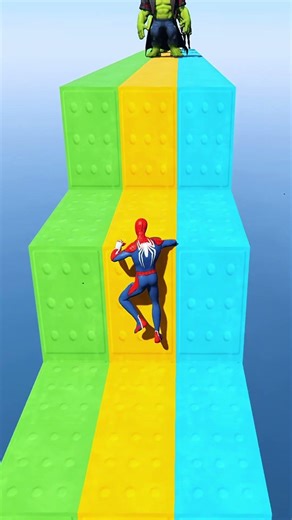 Ultimate GTA 5 Ragdoll Fight: Spider-Man vs Hulk😳 Who Wins? Gta v ragdoll Ep 2 #shorts #gta #gtav