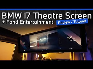 BMW 7 Series Rear Seat Entertainment and Theater Screen | Tutorial & Review