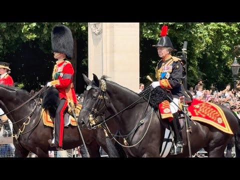 Princess Anne Rides with Hundreds of King’s Guards at the King’s Prestigious Parade