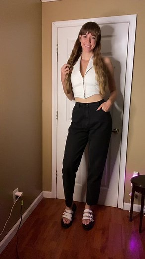 Fit check for a rainy day, wearing @HOF jeans and @Princess Polly top 💕 #tall #talltok #tallfashion #tallgirl #fyp